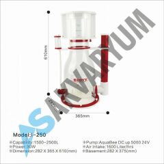 AquaBee COVE Protein Skimmer I Serisi I-250