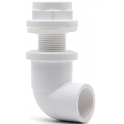 Geçiş Rakoru Eğimli  ( Elbow Bulkhead ) - Beyaz