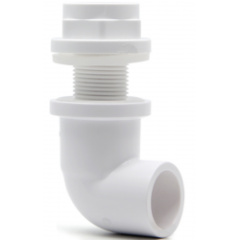 Geçiş Rakoru Eğimli  ( Elbow Bulkhead ) - Beyaz