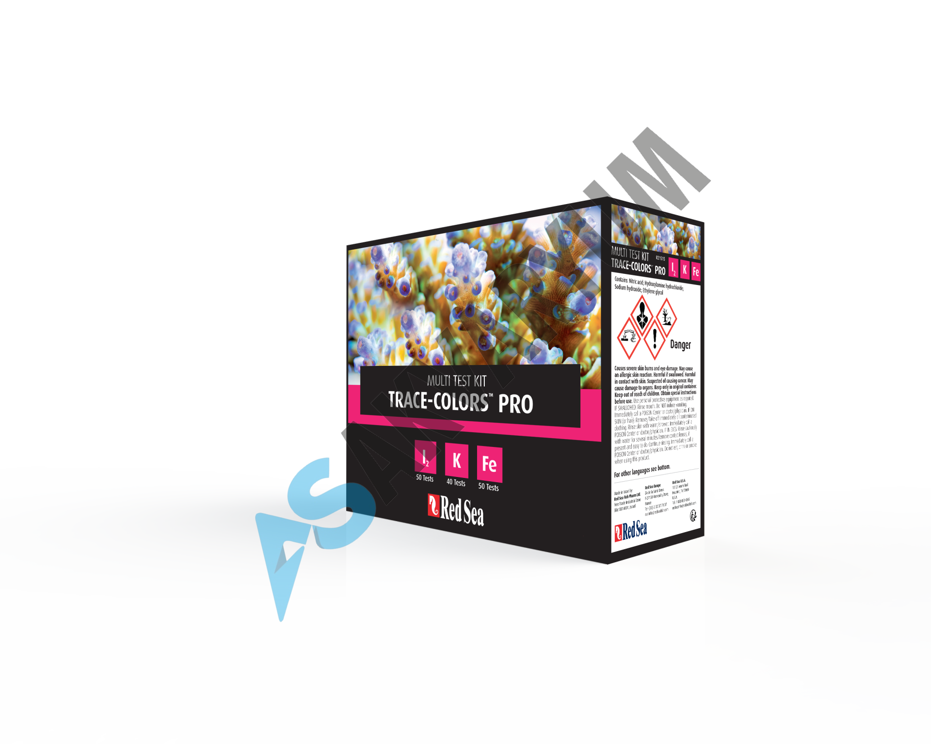 Red Sea Trace-Colors Pro MultiTest Kit (I2,K,Fe)